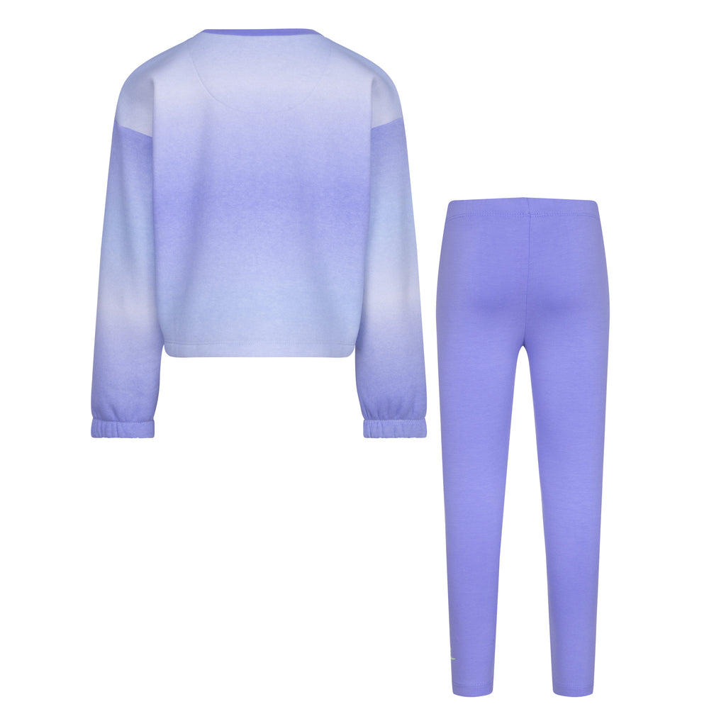 NIKE GIRLS' CLUB FLEECE LEGGING SET (BLUE SIZE 4-6X)