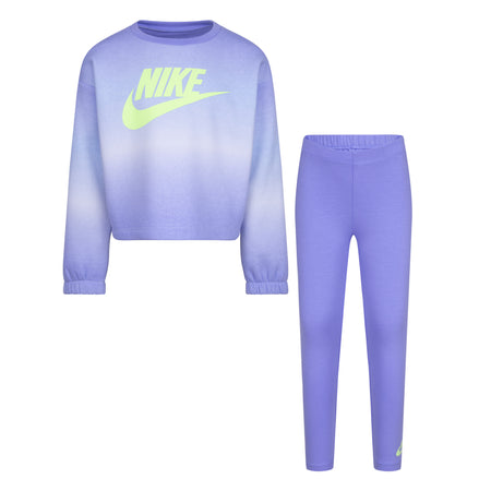 NIKE GIRLS' CLUB FLEECE LEGGING SET (BLUE SIZE 4-6X)