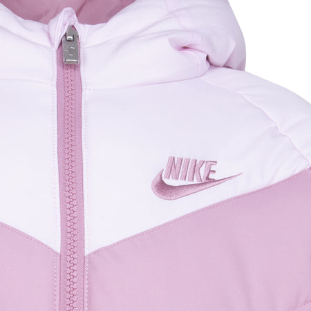 NIKE KIDS' SYNFIL PUFFER FOAM JACKET (PINK SIZE 4-6X )