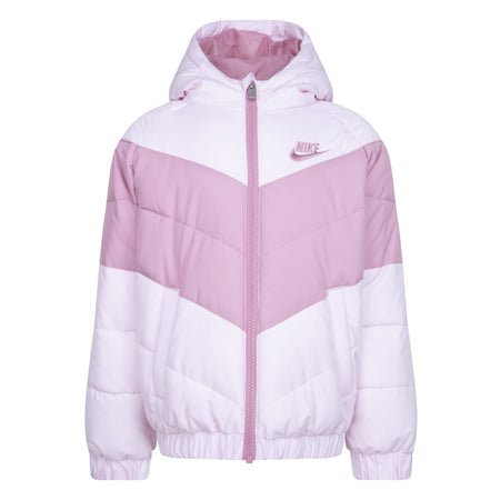 NIKE KIDS' SYNFIL PUFFER FOAM JACKET (PINK SIZE 4-6X )