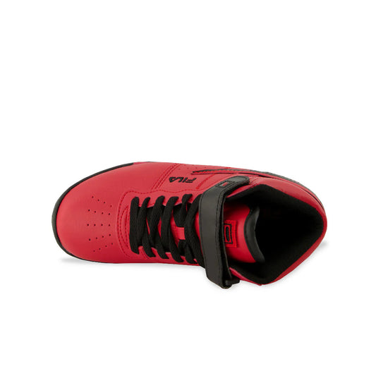 KIDS FILA VULC 13 HIGH TOP SHOES (RED)