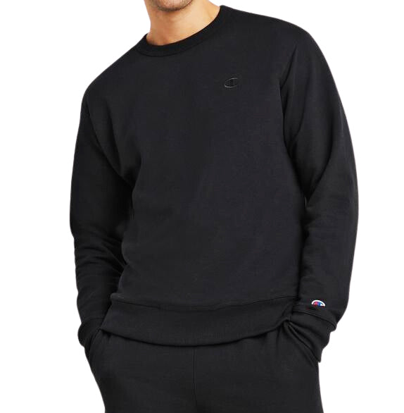 CHAMPION CORE LOGO CREWNECK (BLACK)