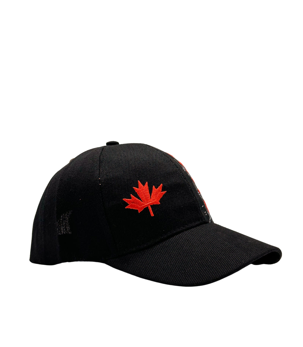 CANADA EMBROIDERED CAP (BLACK)