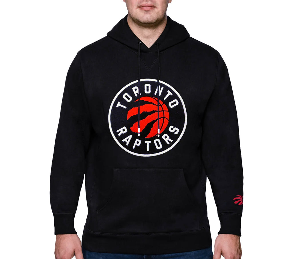 NBA TORONTO RAPTORS MEN'S FLEECE BLACK HOODIE