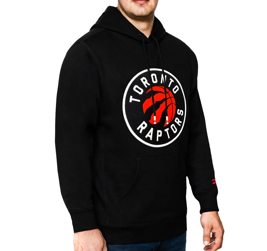 NBA TORONTO RAPTORS MEN'S FLEECE BLACK HOODIE