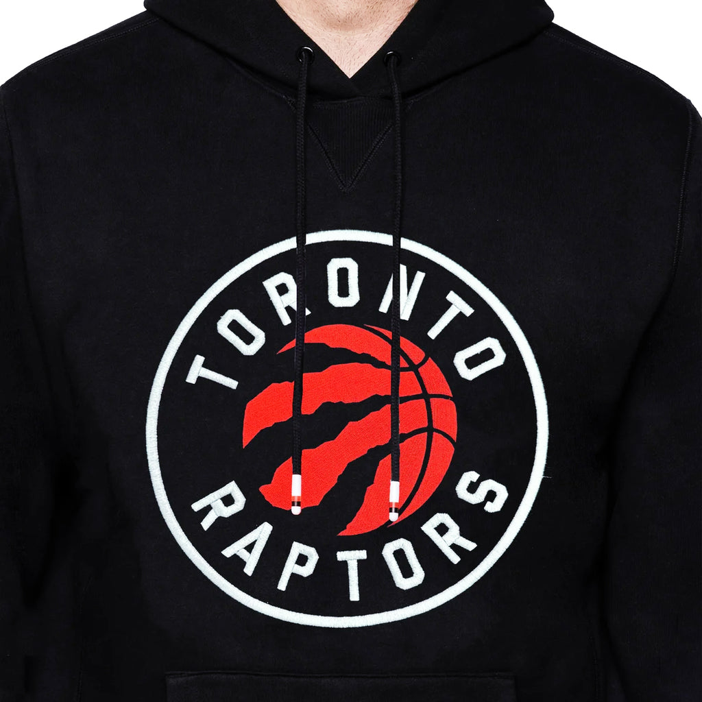 NBA TORONTO RAPTORS MEN'S FLEECE BLACK HOODIE