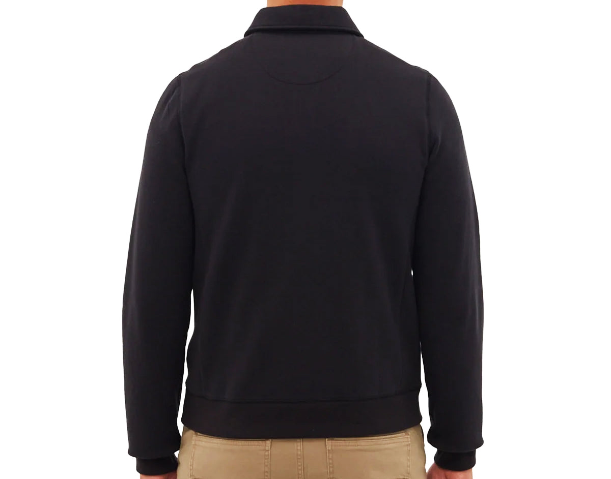 BENCH MEN'S FULL ZIP SWEATER JACKET (BLACK)
