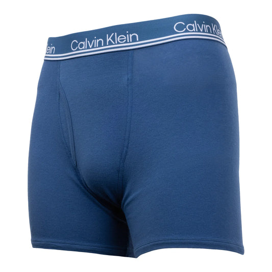 CALVIN KLEIN COTTON STRETCH MEN BOXER BRIEFS (BLUE PACK OF 4)