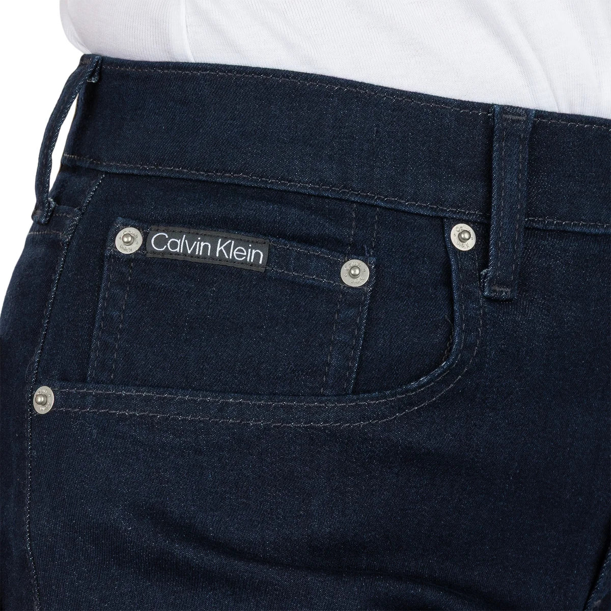 CALVIN KLEIN WOMEN'S DENIM SHORTS (DARK BLUE)