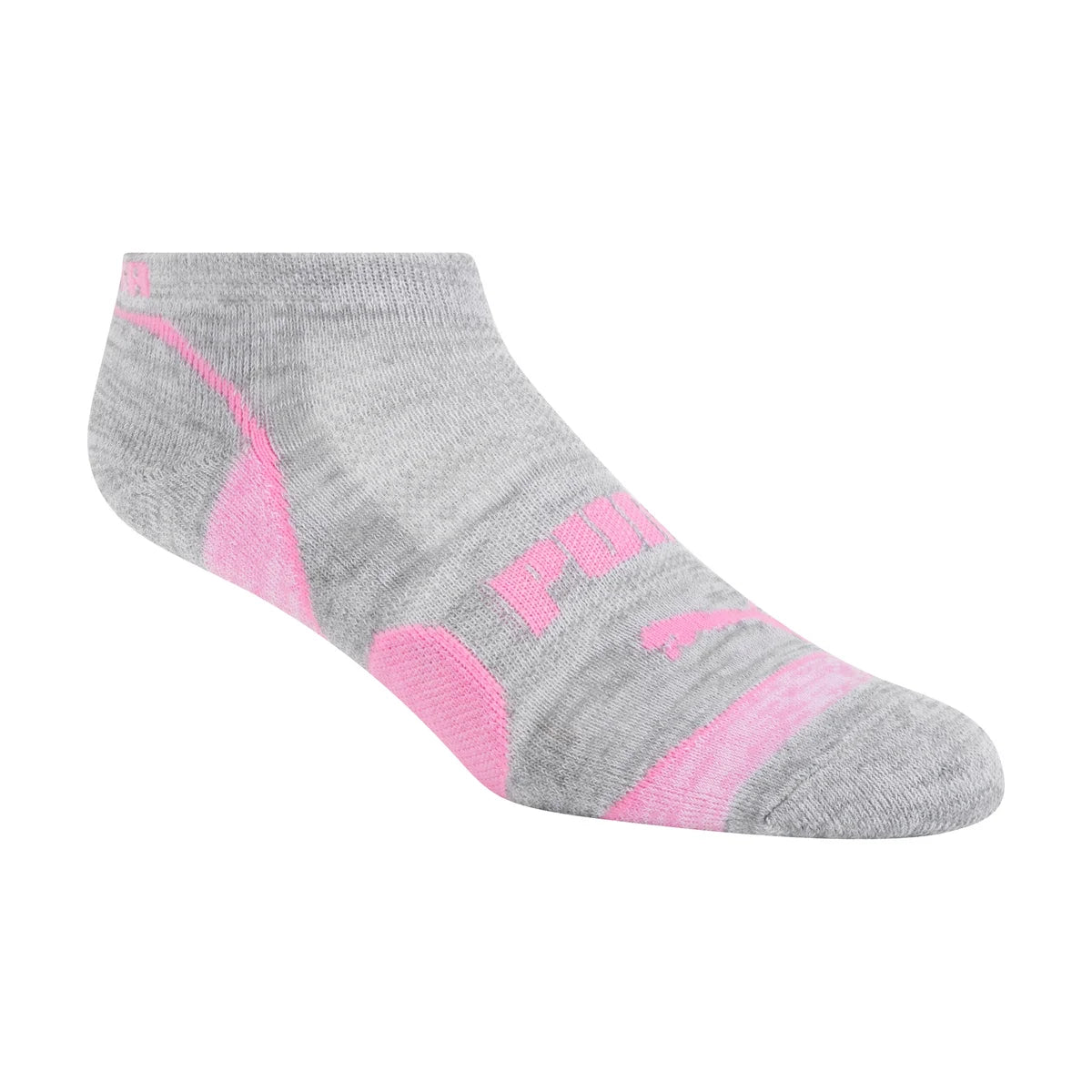PUMA WOMEN'S REPREVE ATHLETIC 14-PAIRS LOW CUT GREY/WHITE SOCKS