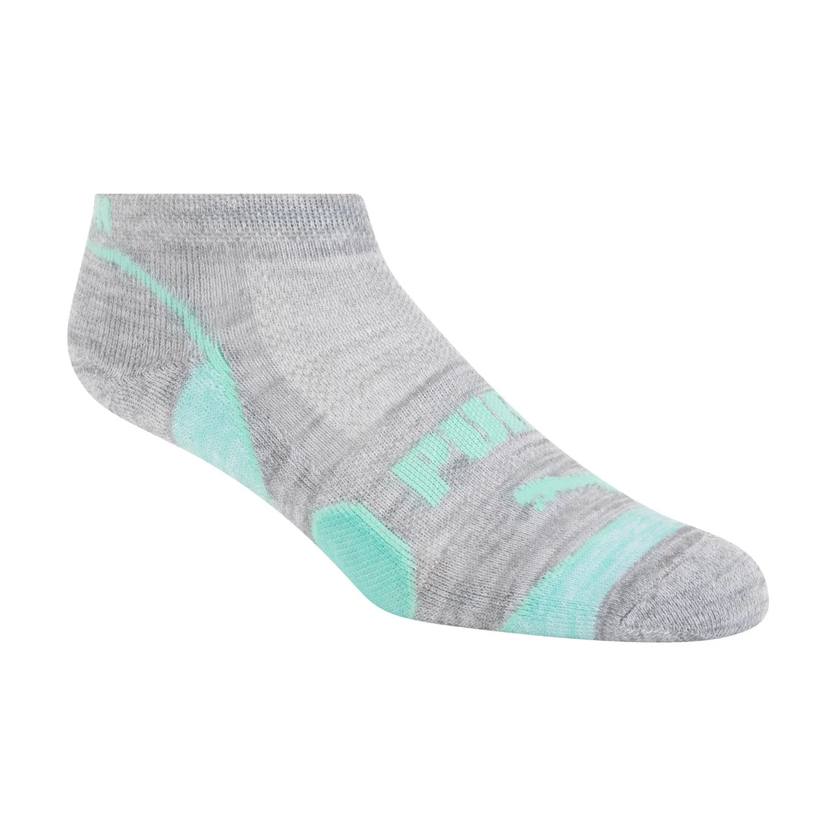 PUMA WOMEN'S REPREVE ATHLETIC 14-PAIRS LOW CUT GREY/WHITE SOCKS