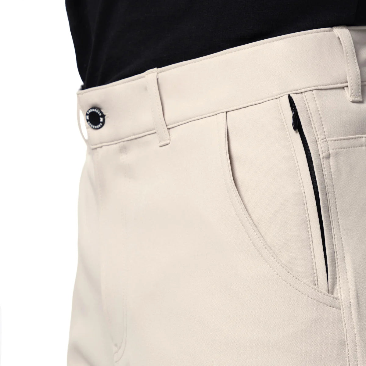 PARASUCO MEN'S STRETCH GOLF SHORTS (CREAM)