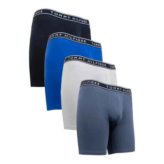 TOMMY HILFIGER MEN'S 4-PACK COTTON STRETCH BOXER BRIEFS