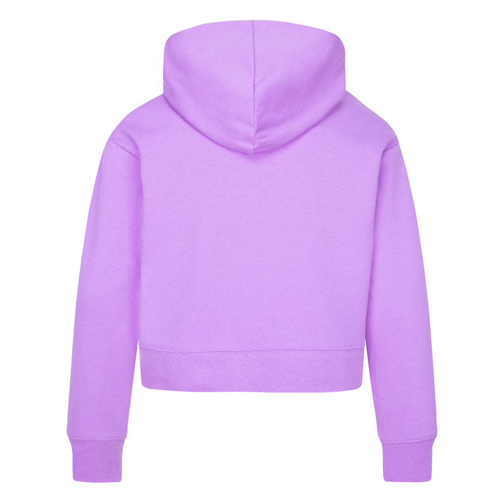 JORDAN YOUTH GIRLS ESSENTIAL PULLOVER HOODIE SET (PURPLE SIZE S-XL)