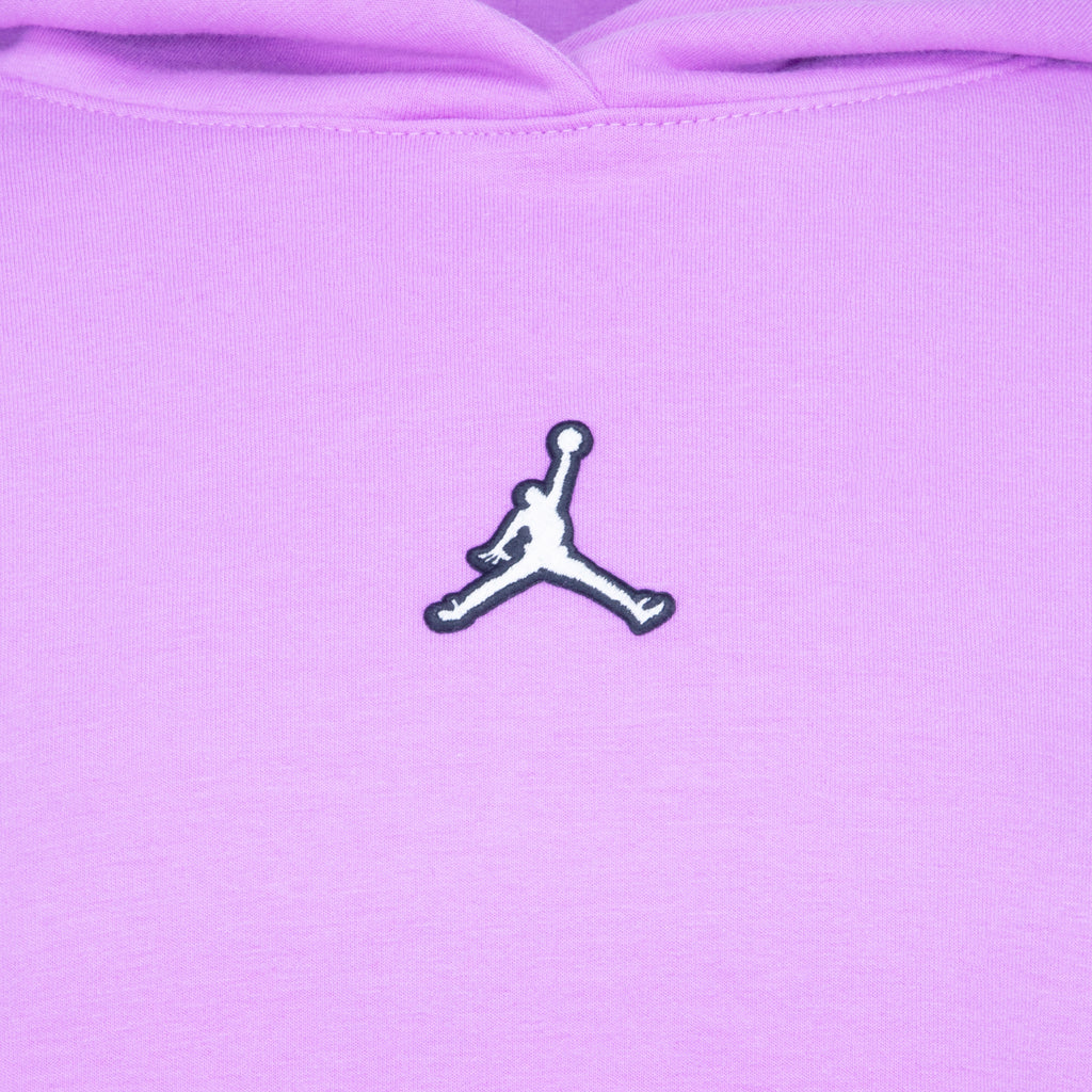 JORDAN YOUTH GIRLS ESSENTIAL PULLOVER HOODIE SET (PURPLE SIZE S-XL)