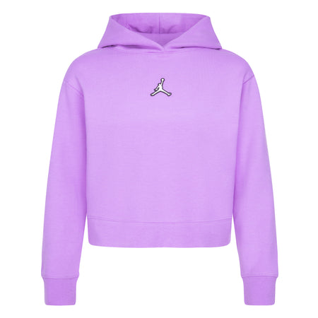 JORDAN YOUTH GIRLS ESSENTIAL PULLOVER HOODIE SET (PURPLE SIZE S-XL)