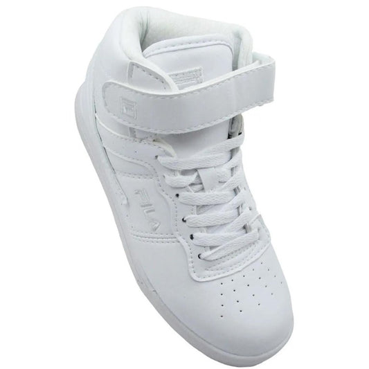 KIDS FILA VULC 13 HIGH TOP SHOES (WHITE)