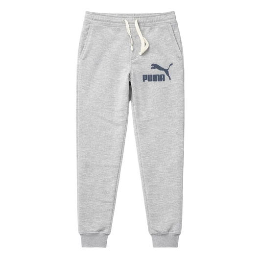 PUMA MEN'S LOGO PRINT FLEECE JOGGER (GREY)
