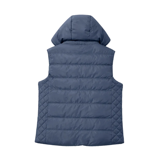 V.I.P. COLLECTION MEN'S FANCY VEST WITH DETACHABLE HOOD (NAVY)