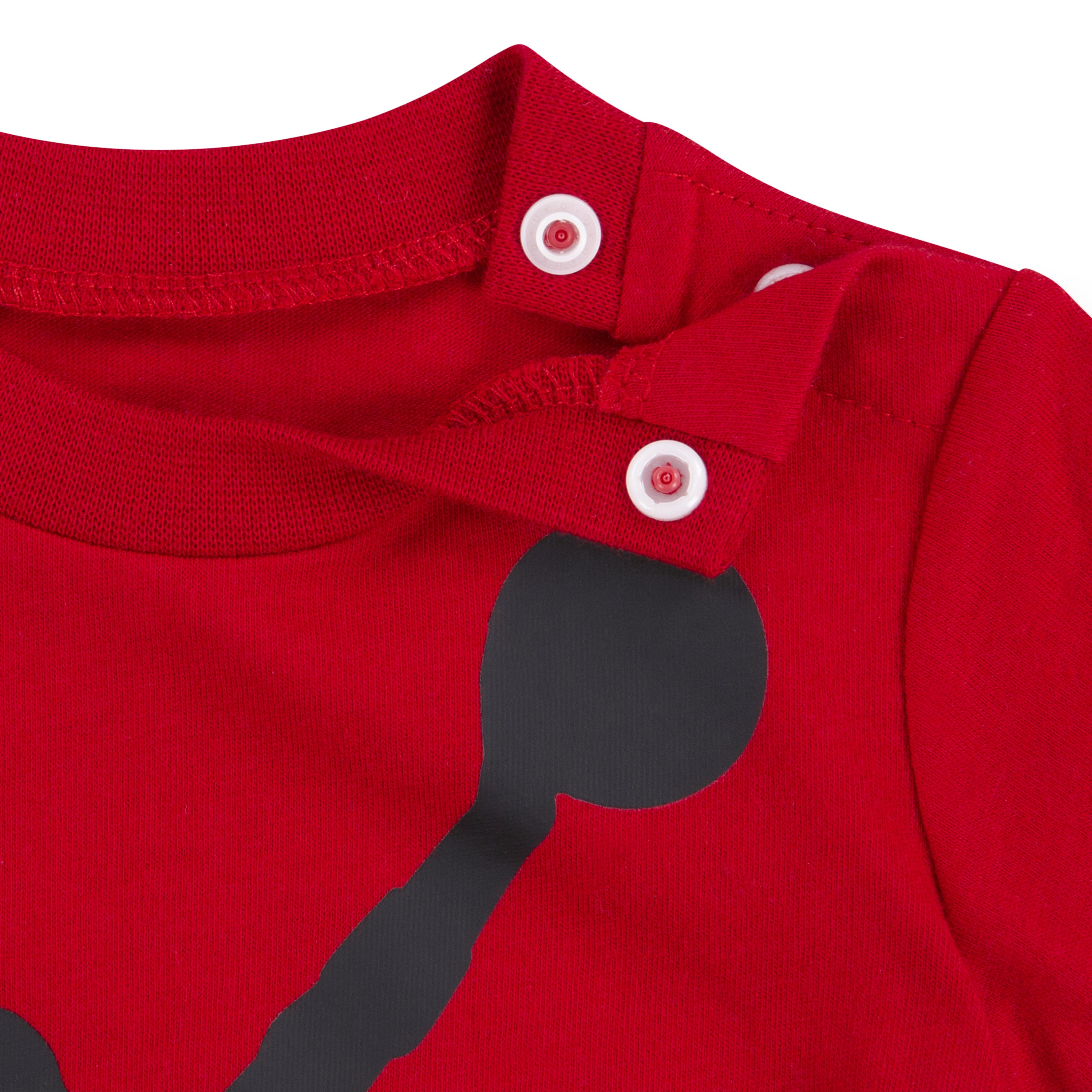 JORDAN JUMPMAN INFANTS ROMPER (RED SIZE NB-9M)