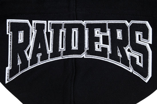 PRO STANDARD NFL LAS VEGAS RAIDERS CREST EMBLEM MEN'S RIB PO BLACK HOODIE