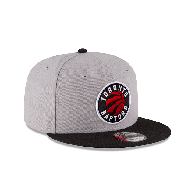 MEN'S NEW ERA NBA 9FIFTY TORONTO RAPTORS 2TONE GREY & BLACK OTC SNAPBACK HAT