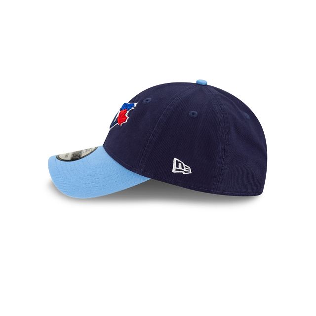 MEN'S NEW ERA MLB CORE CLASSIC 2 REP ALT 4 9TWENTY TORONTO BLUE JAYS NAVY & LGIHT BLUE STRAPBACK CAP