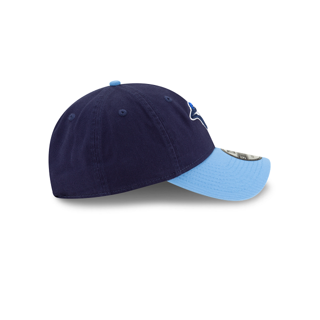 MEN'S NEW ERA MLB CORE CLASSIC 2 REP ALT 4 9TWENTY TORONTO BLUE JAYS NAVY & LGIHT BLUE STRAPBACK CAP