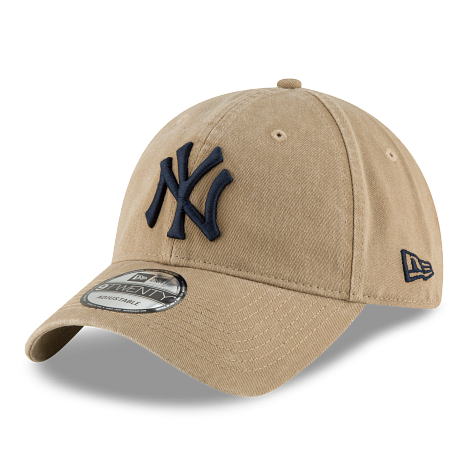 MEN'S NEW ERA MLB CORE CLASSIC 2 9TWENTY NEW YORK YANKEES KHAKI & BLACK STRAPBACK CAP