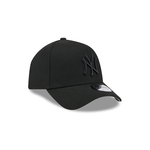 MEN'S NEW ERA MLB 9FORTY A-FRAME NEW YORK YANKEES ALL BLACK SNAPBACK HAT