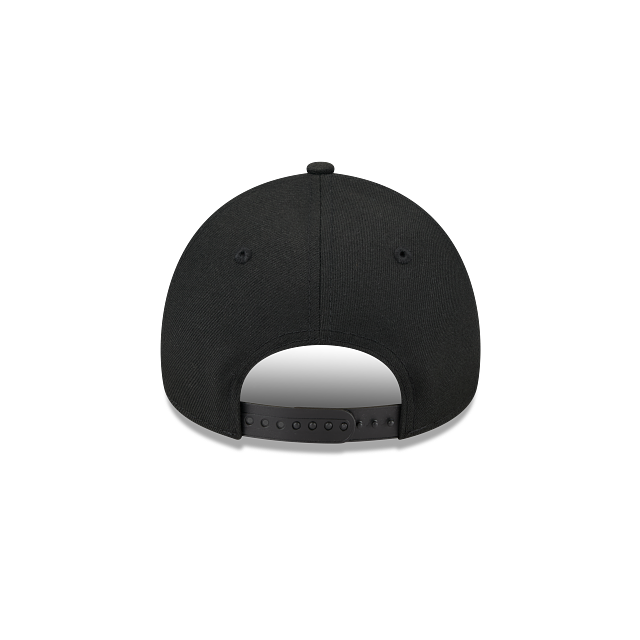 MEN'S NEW ERA MLB 9FORTY A-FRAME NEW YORK YANKEES ALL BLACK SNAPBACK HAT