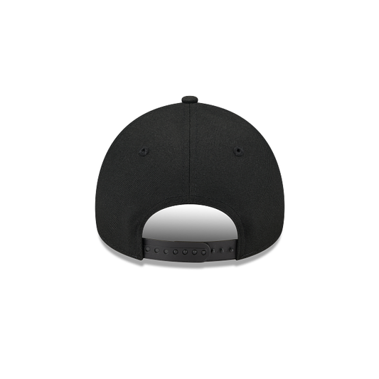 MEN'S NEW ERA MLB 9FORTY A-FRAME NEW YORK YANKEES ALL BLACK SNAPBACK HAT