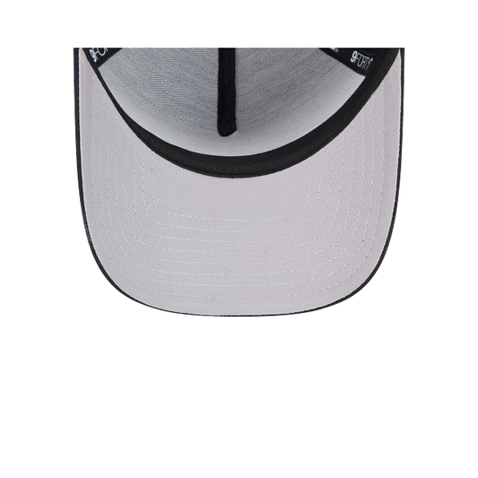 MEN'S NEW ERA MLB 9FORTY A-FRAME CHICAGO WHITE SOX BLACK & WHITE SNAPBACK HAT