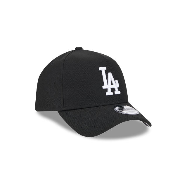 MEN'S NEW ERA MLB 9FORTY A-FRAME LOS ANGELES DODGERS BLACK & WHITE SNAPBACK HAT