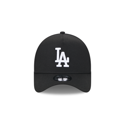 MEN'S NEW ERA MLB 9FORTY A-FRAME LOS ANGELES DODGERS BLACK & WHITE SNAPBACK HAT