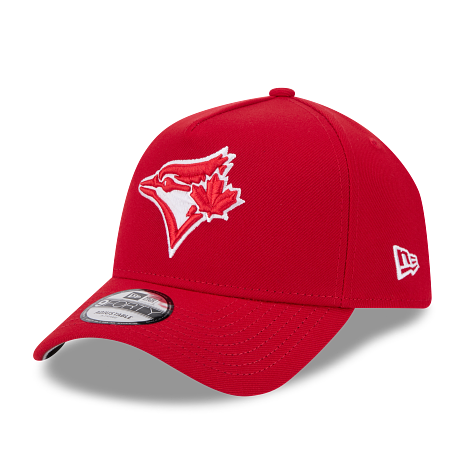 MEN'S NEW ERA MLB 9FORTY A-FRAME TORONTO BLUE JAYS RED & WHITE SNAPBACK HAT