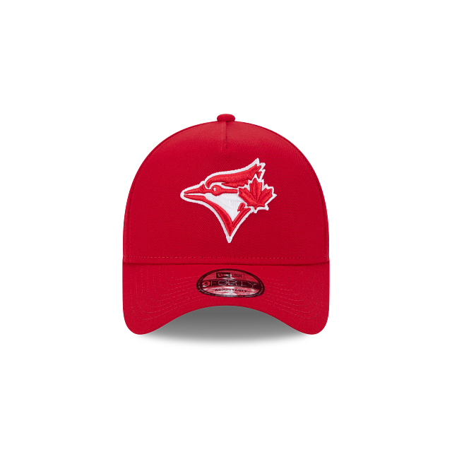 MEN'S NEW ERA MLB 9FORTY A-FRAME TORONTO BLUE JAYS RED & WHITE SNAPBACK HAT