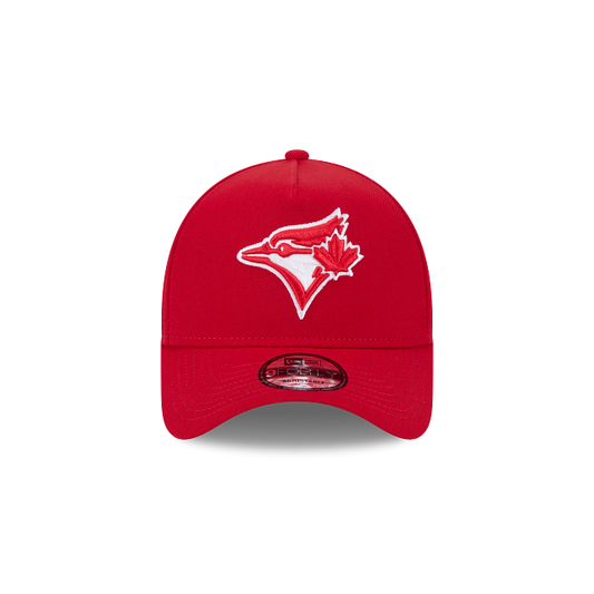 MEN'S NEW ERA MLB 9FORTY A-FRAME TORONTO BLUE JAYS RED & WHITE SNAPBACK HAT