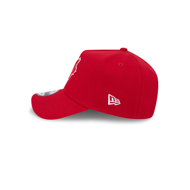 MEN'S NEW ERA MLB 9FORTY A-FRAME TORONTO BLUE JAYS RED & WHITE SNAPBACK HAT
