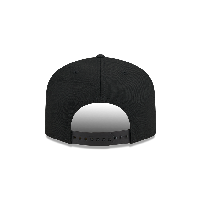 MEN'S NEW ERA MLB 9FIFTY A-FRAME NEW YORK YANKEES ALL BLACK SNAPBACK HAT