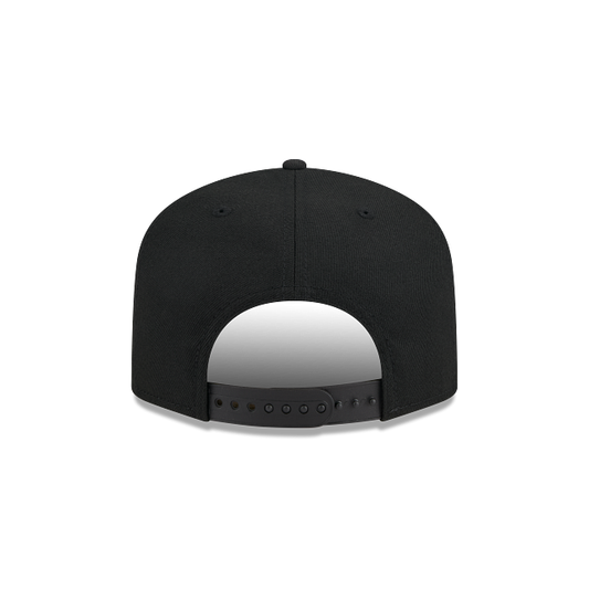 MEN'S NEW ERA MLB 9FIFTY A-FRAME NEW YORK YANKEES ALL BLACK SNAPBACK HAT