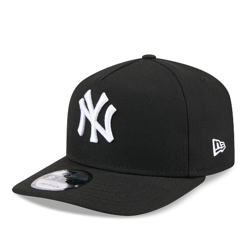NEW ERA MEN'S 9FIFTY A-FRAME MLB NEW YORK YANKEES BLACK/WHITE SNAPBACK HAT