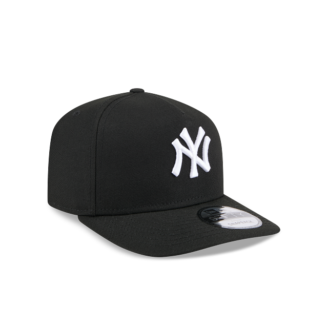 NEW ERA MEN'S 9FIFTY A-FRAME MLB NEW YORK YANKEES BLACK/WHITE SNAPBACK HAT
