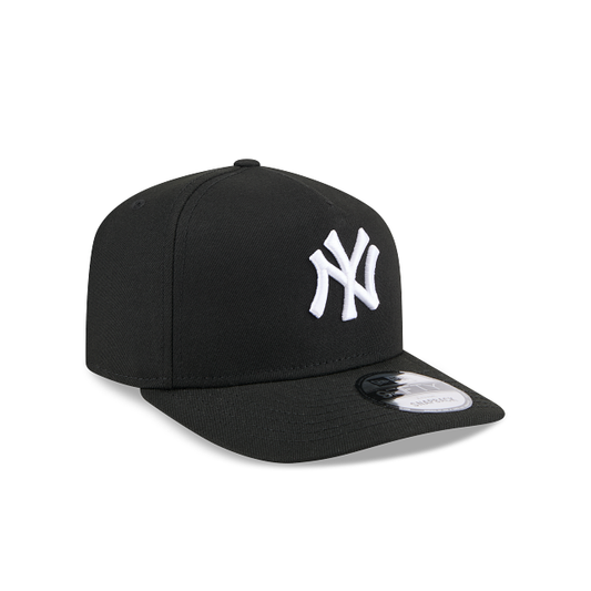 NEW ERA MEN'S 9FIFTY A-FRAME MLB NEW YORK YANKEES BLACK/WHITE SNAPBACK HAT