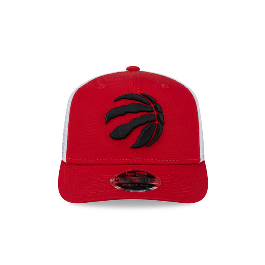 MEN'S NEW ERA NBA TORONTO RAPTORS 9SEVENTY STRETCH-SNAP TRUCKER RED & WHITE SNAPBACK HAT