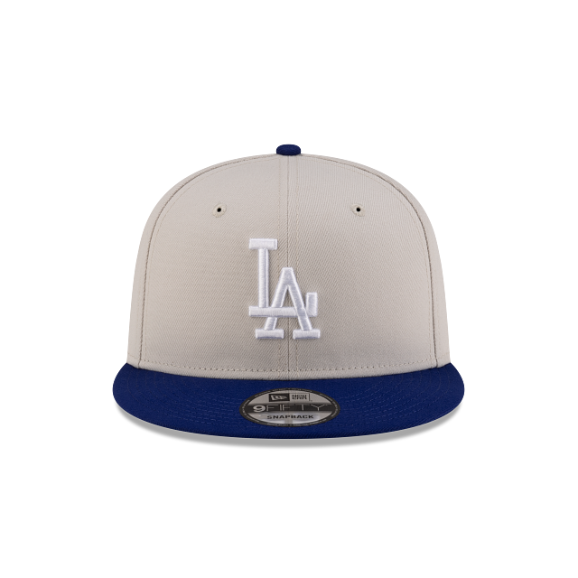 MEN'S NEW ERA MLB CHASE 9FIFTY LOS ANGELES DODGERS STONE GREY & ROYAL BLUE SNAPBACK HAT