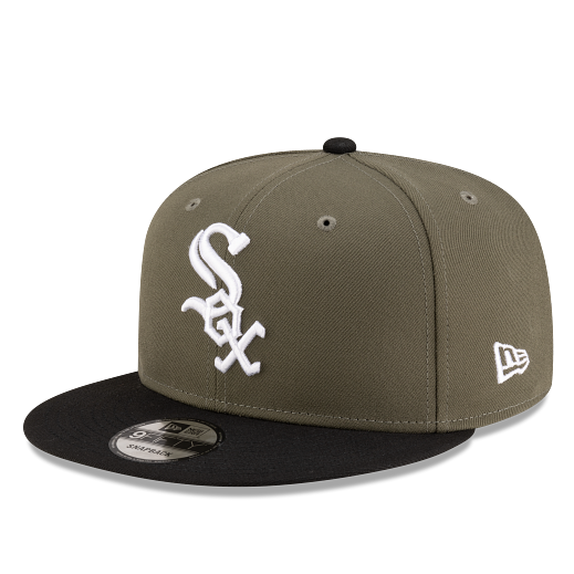 MEN'S NEW ERA MLB CHASE 9FIFTY CHICAGO WHITE SOX OLIVE GREEN & BLACK SNAPBACK HAT