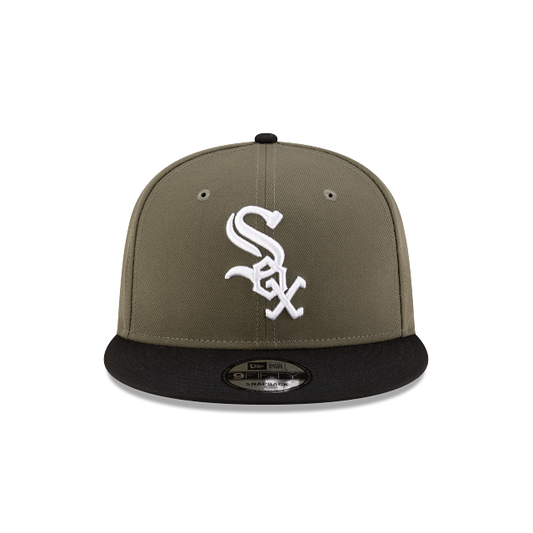 MEN'S NEW ERA MLB CHASE 9FIFTY CHICAGO WHITE SOX OLIVE GREEN & BLACK SNAPBACK HAT