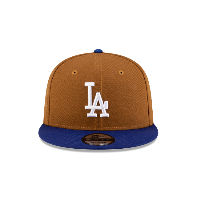 MEN'S NEW ERA MLB CHASE 9FIFTY LOS ANGELES DODGERS BROWN & ROYAL BLUE SNAPBACK HAT