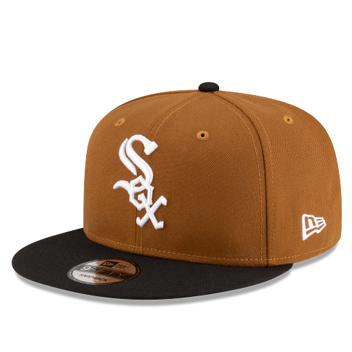 MEN'S NEW ERA MLB CHASE 9FIFTY CHICAGO WHITE SOX BROWN & BLACK SNAPBACK HAT